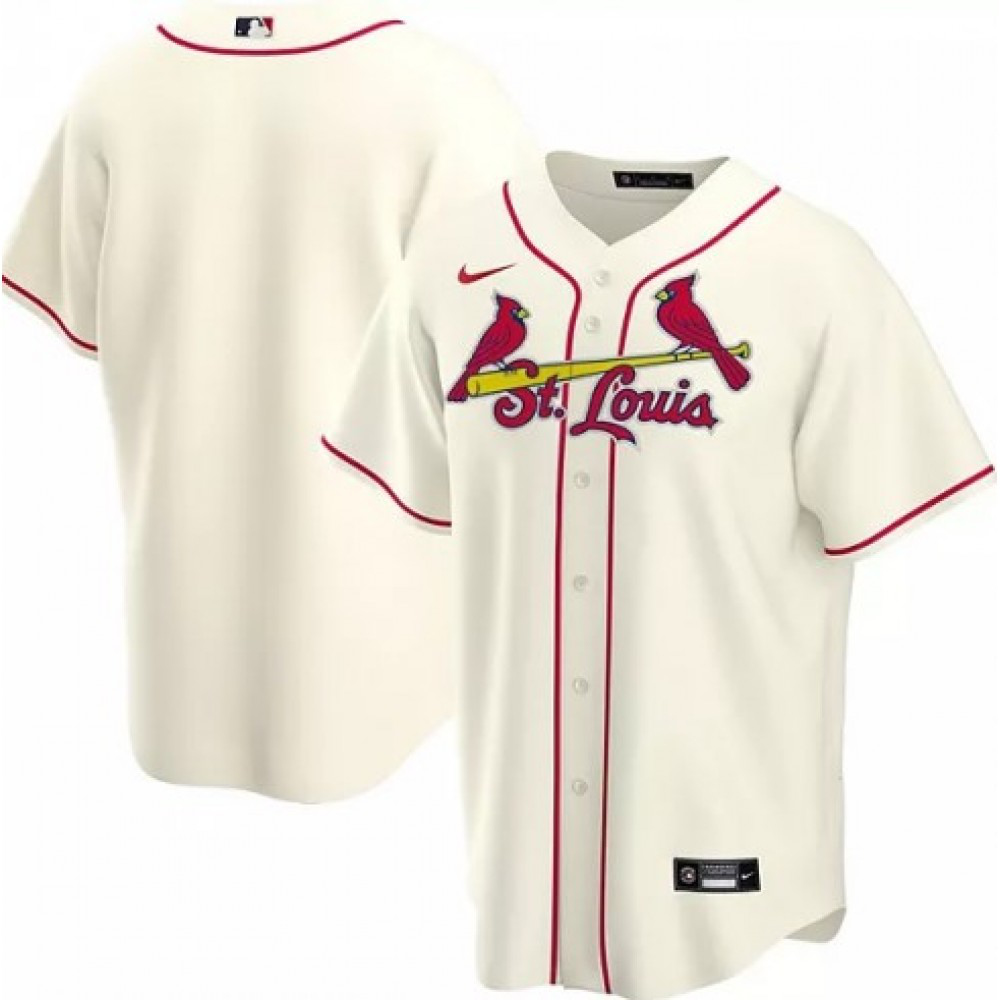 Men's St. Louis Cardinals Cream Alternate 2020 Jersey-Pro Kit Vault | Brand New 26/27 Sports Jerseys